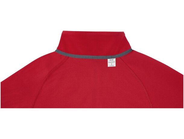Chaqueta polar mujer Zelus con microforro 140 g/m² Rojo detalle 10