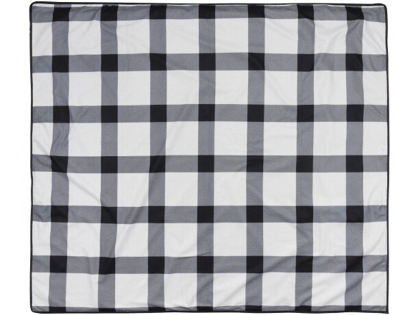 Manta de pícnic Buffalo Blanco/negro intenso/gris detalle 10