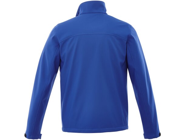 Chaqueta softshell Maxson hombre impermeable transpirable Azul real clásico detalle 15