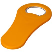 Abrebotellas de plástico con imán personalizado naranja Abrebotellas de plástico con imán personalizado naranja