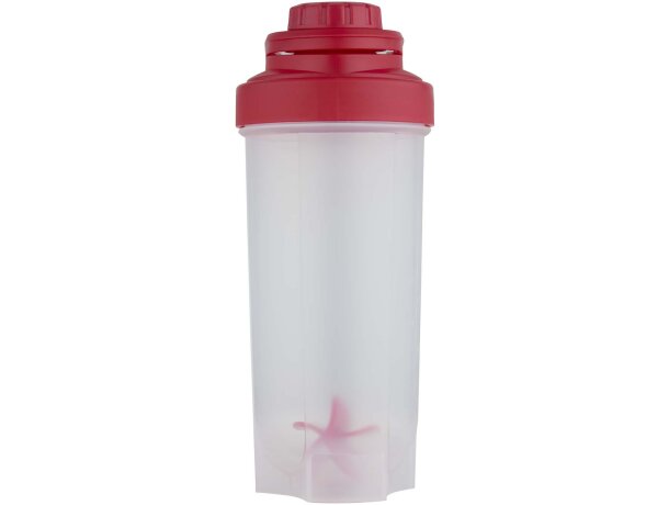 Bidón deportivo Forza 700ml con bola agitadora para batidos Rojo detalle 8