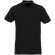 Polo de manga corta de material reciclado orgánico GRS para hombre Beryl Negro intenso detalle 14