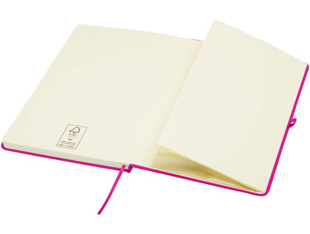 Libreta tapa dura A5 Spectrum Plus con papel certificado FSC Rosa detalle 57