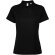 Polo manga corta mujer Tormo Roly poliéster reciclado entallado Negro intenso
