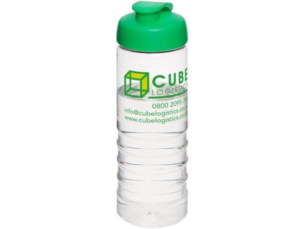 H2O Active® Treble Bidón deportivo con tapa Flip de 750 ml Transparente/verde detalle 17