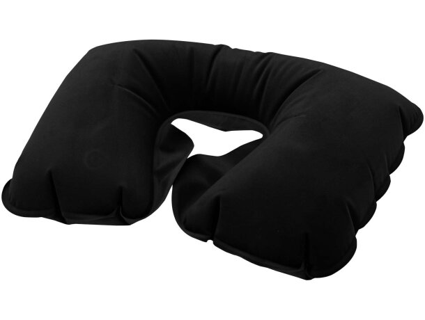 Almohada inflable Traveler con válvula para viajes Gris detalle 9