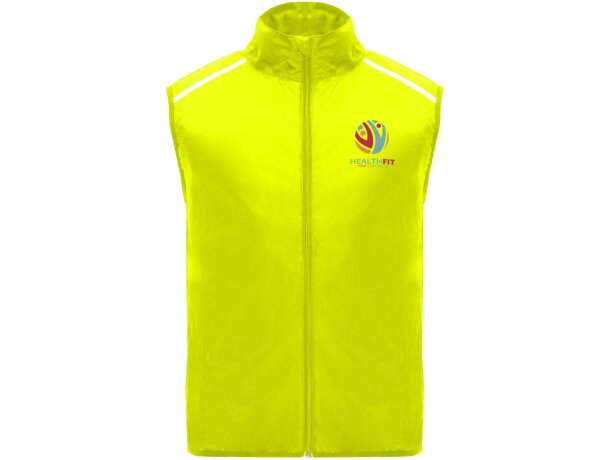 Chaleco running ligero unisex Jannu Roly transpirable detalle 9