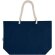 Bolsa tote de playa algodón reciclado certificado GRS Florida Azul marino detalle 15