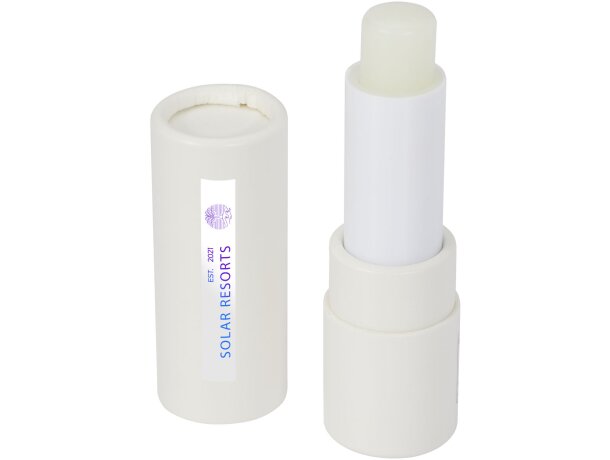 Bálsamo labial Adony SPF15 en envase de papel reciclado Blanco detalle 9