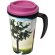 Taza térmica personalizada en pp 350ml Negro intenso/rosa