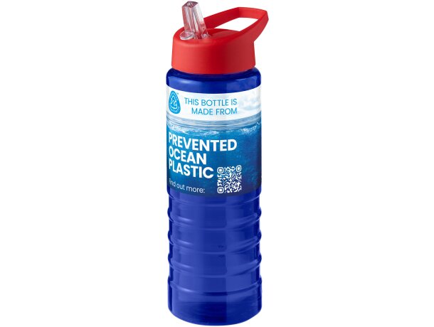 Bidón deportivo H2O Active Eco Treble 750 ml con plástico reciclado Azul/rojo detalle 31
