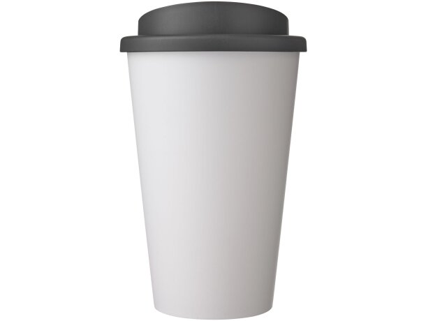 Vaso térmico Americano 350 ml con aislamiento de doble pared Blanco/gris detalle 90