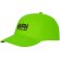 Gorra promocional de 5 paneles con impresión personalizada Verde manzana detalle 51