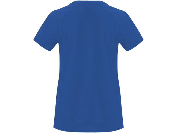 Camiseta deportiva manga corta mujer Bahrain Roly técnica Azul real detalle 14