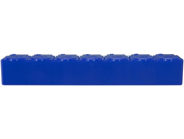 Organizador multivitamínico semanal Dose con 7 compartimentos Azul detalle 2