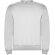 Sudadera cuello redondo unisex Clásica Roly personalizable Blanco ceniza jaspeado