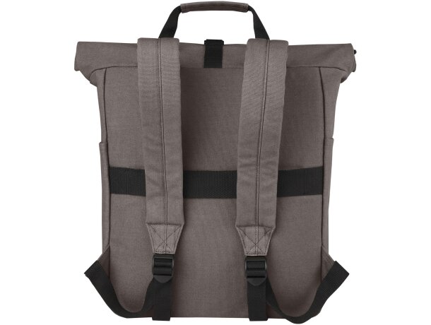 Mochila enrollable Joey lona reciclada GRS para portátil 15? Gris detalle 26