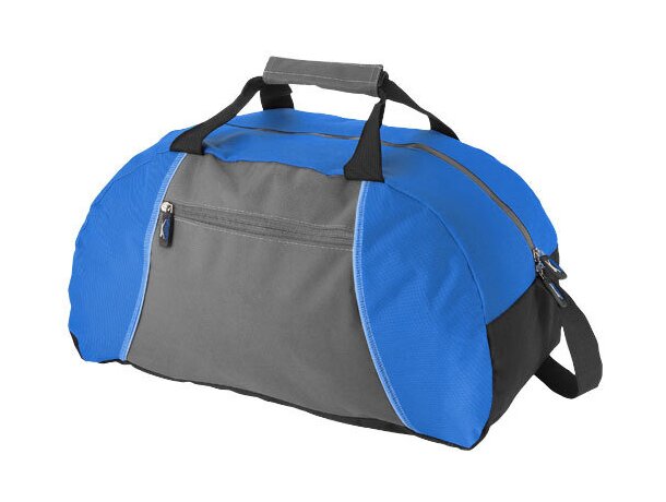 Bolsa de deporte con poliéster antidesgarros con logo azul medio Bolsa de deporte con poliéster antidesgarros con logo azul medio