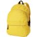 Mochila de poliéster 600d con dos bolsillos frontales personalizada amarilla