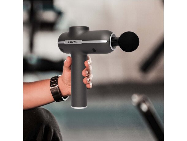 Pistola de masaje Prixton MGF80 Synergy con 4 cabezales Negro intenso detalle 7