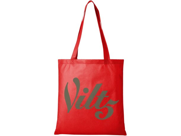 Bolsa para convenciones con asas reforzadas con logo roja