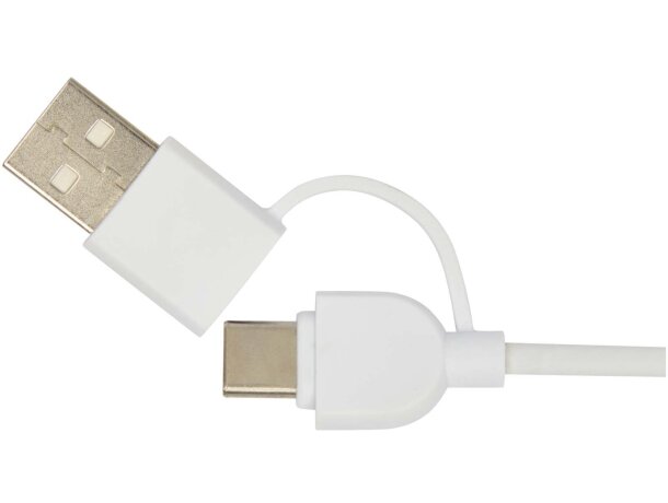 Base de carga inalámbrica Freal 15W plástico reciclado Blanco detalle 7