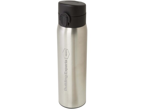 Termo Sika 450ml con aislamiento térmico de acero reciclado Plateado detalle 11