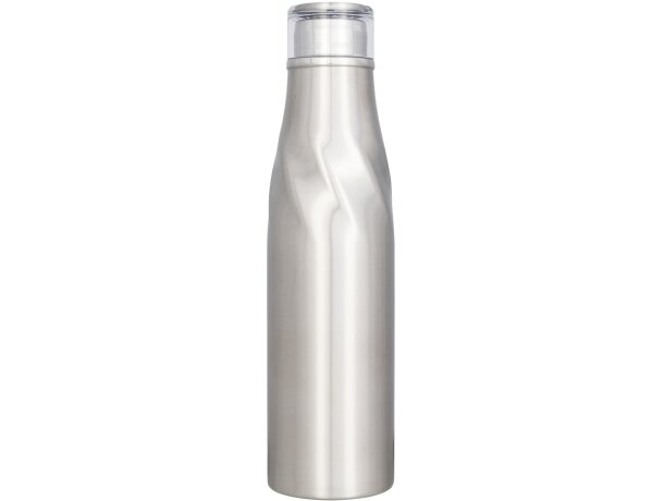 Botella de 650 ml con aislamiento de cobre al vacío y tapa antifugas Hugo Plateado detalle 8