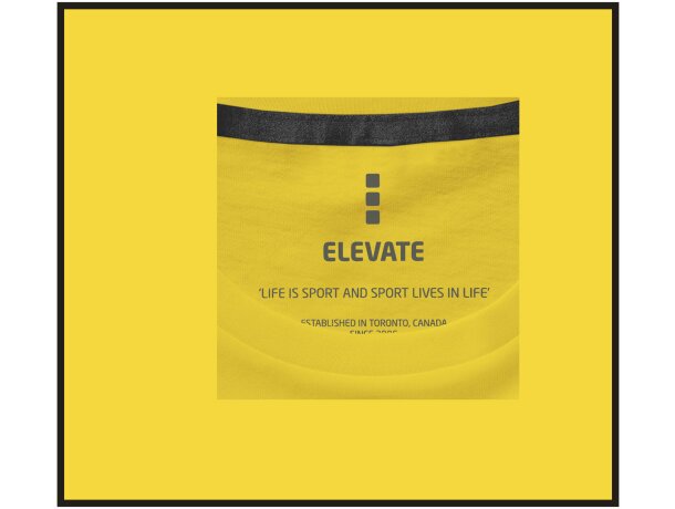 Polo de mujer barato en algodón 200 g/m2 Elevate Life Calgary Amarillo detalle 9