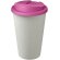 Americano® Eco Vaso reciclado de 350 ml con tapa antigoteo Rosa/blanco