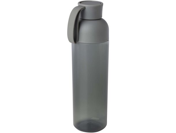 Botella agua RPET 600ml Illuminate con asa silicona Gris detalle 4