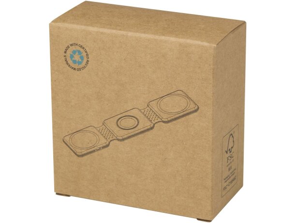 Cargador inalámbrico plegable 3 en 1 de 15W Armus Negro intenso detalle 3