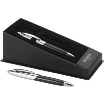 Estuche de bolígrafo y roller de diseño moderno de la marca Balmain personalizado negro intenso Estuche de bolígrafo y roller de diseño moderno de la marca Balmain personalizado negro intenso