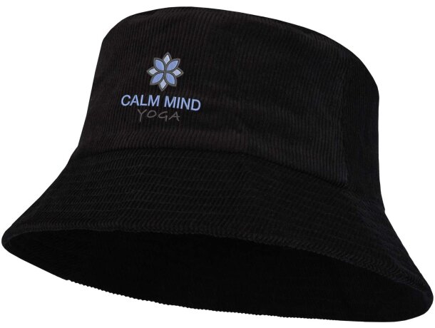 Gorro pana reciclada Howson con algodón sostenible Negro intenso detalle 7