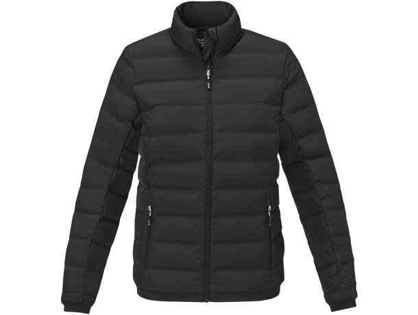 Chaqueta plumón reciclado certificado RDS para mujer Macin Negro intenso detalle 12