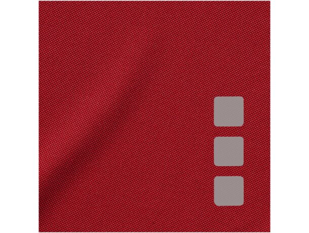Polo de manga corta de mujer ottawa de Elevate 220 gr Rojo detalle 6