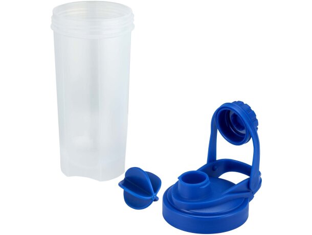 Bidón deportivo Forza 700ml con bola agitadora para batidos Azul real detalle 16