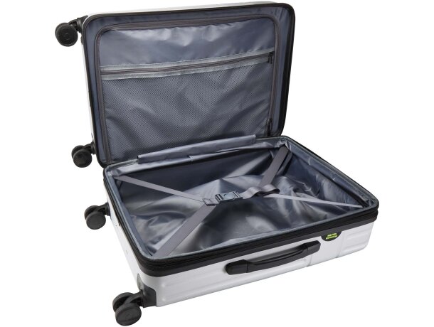 Maleta expandible Rover 24 pulgadas certificación GRS Plateado detalle 8