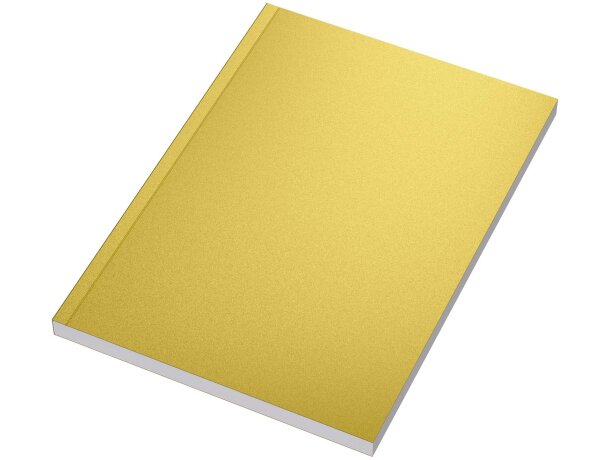Libreta A5 tapa blanda metalizada Novella Austen Dorado detalle 4