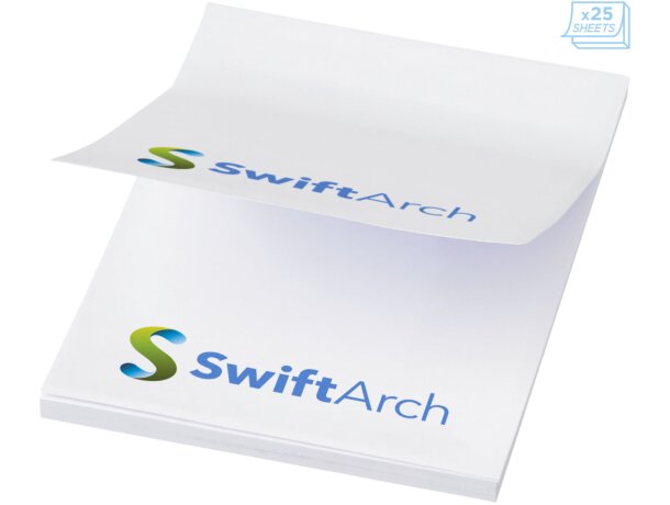 Notas adhesivas Sticky-Mate 50x75 mm personalizables Blanco detalle 2