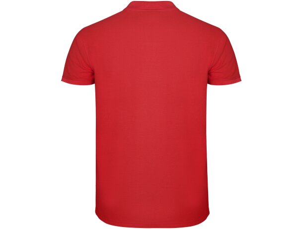 Polo de manga corta infantil Star Roly en punto piqué Rojo detalle 22