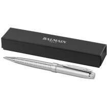 Bolígrafo en metal elegante con estuche de la marca Balmain personalizado plata Bolígrafo en metal elegante con estuche de la marca Balmain personalizado plata