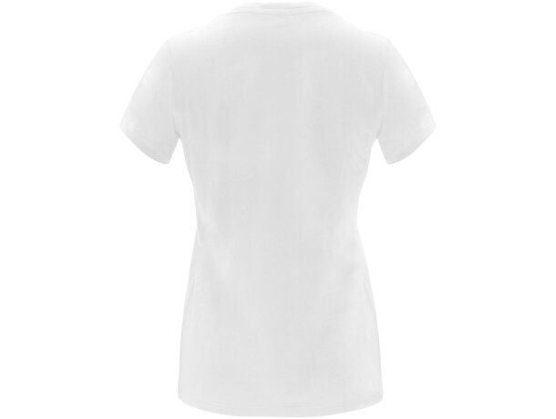 Camiseta manga corta mujer Capri Roly 100% algodón 170 g/m² Blanco detalle 2
