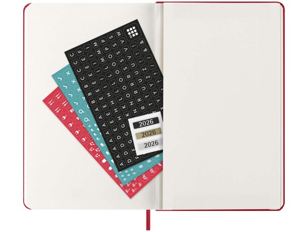 Planificador semanal Moleskine con tapa dura de 12 meses detalle 15