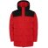 Chaqueta acolchada infantil Tallin Roly con capucha fija Rojo/negro intenso