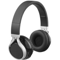 Cascos de plástico con bluetooth y micrófono personalizado negro intenso Cascos de plástico con bluetooth y micrófono personalizado negro intenso