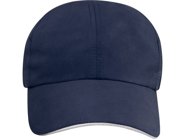 Gorra cool fit grs reciclada de 6 paneles estilo sandwich Azul marino detalle 14