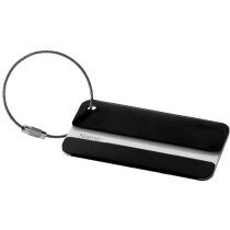 Etiqueta de aluminio para equipaje negro intenso