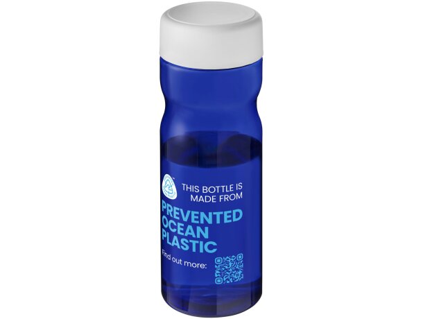 H2O Active® Eco Base Bidón deportivo con tapa de rosca de 650 ml Azul/blanco detalle 17