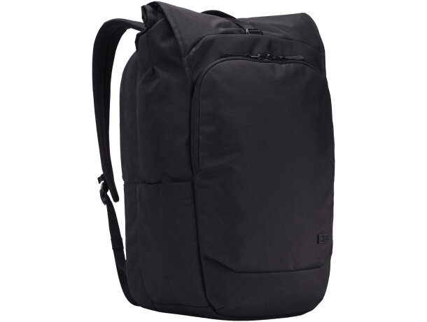 Mochila portátil 17 pulgadas reciclada expandible Case Logic Negro intenso detalle 7